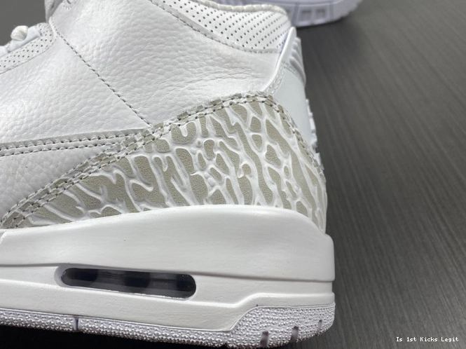 429487-111 'Triple Jordan PS White' Air Retro 3 0808